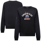 NHL Edmonton Oilers Levelwear Women's Yvette Limelight Big Letter Sweatshirt - Black