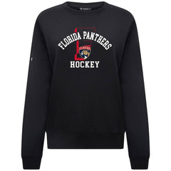 NHL Florida Panthers Levelwear Women's Yvette Limelight Big Letter Sweatshirt - Black