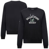 NHL Dallas Stars Levelwear Women's Yvette Limelight Big Letter Sweatshirt - Black