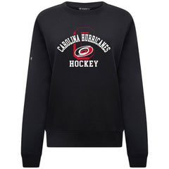 NHL Carolina Hurricanes Levelwear Women's Yvette Limelight Big Letter Sweatshirt - Black