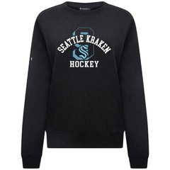 NHL Seattle Kraken Levelwear Women's Yvette Limelight Big Letter Sweatshirt - Black