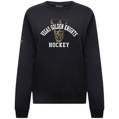 NHL Vegas Golden Knights Levelwear Women's Yvette Limelight Big Letter Sweatshirt - Black