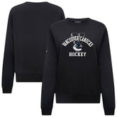 NHL Vancouver Canucks Levelwear Women's Yvette Limelight Big Letter Sweatshirt - Black