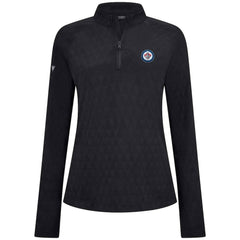 NHL Winnipeg Jets Levelwear Women's Spike Raglan Quarter-Zip Top - Black