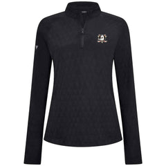 NHL Anaheim Ducks Levelwear Women's Spike Raglan Quarter-Zip Top - Black