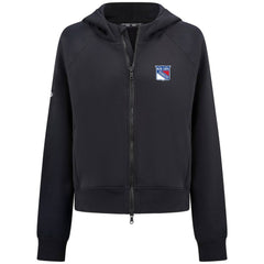 NHL New York Rangers Levelwear Women's Judd Raglan Full-Zip Hoodie - Black