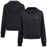 NHL Minnesota Wild Levelwear Women's Judd Raglan Full-Zip Hoodie - Black