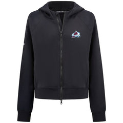 NHL Colorado Avalanche Levelwear Women's Judd Raglan Full-Zip Hoodie - Black