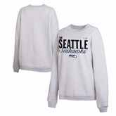 Seattle Seahawks WEAR by Erin Andrews Women's Super Bowl LX Fleece Sweatshirt Gray
