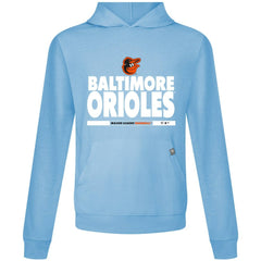 Baltimore Orioles Levelwear Relay Center Stage Long Sleeve Hooded T-Shirt - Light Blue T-shirts