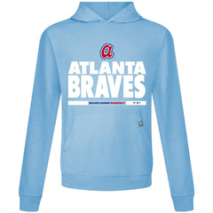 Atlanta Braves Levelwear Relay Center Stage Long Sleeve Hooded T-Shirt - Light Blue T-shirts