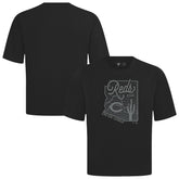 Cincinnati Reds Levelwear Sunrise Luxe Signature Knit T-Shirt - Black T-shirts
