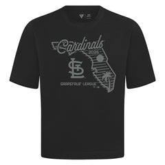 St. Louis Cardinals Levelwear Sunrise Luxe Signature Knit T-Shirt - Black T-shirts