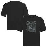 Los Angeles Dodgers Levelwear Sunrise Luxe Signature Knit T-Shirt - Black T-shirts