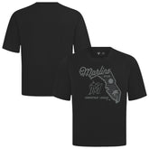 Miami Marlins Levelwear Sunrise Luxe Signature Knit T-Shirt - Black T-shirts