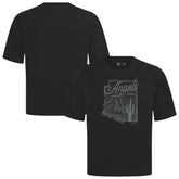 Los Angeles Angels Levelwear Sunrise Luxe Signature Knit T-Shirt - Black T-shirts