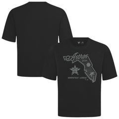 Houston Astros Levelwear Sunrise Luxe Signature Knit T-Shirt - Black T-shirts