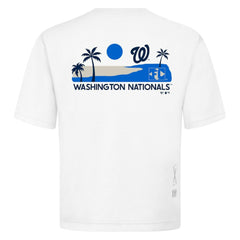 Washington Nationals Levelwear Panoramic Luxe Signature Knit T-Shirt - White T-shirts