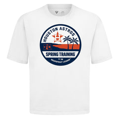 Houston Astros Levelwear Spring Training Badge Luxe Signature Knit T-Shirt - White T-shirts