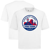 Chicago Cubs Levelwear Spring Training Badge Luxe Signature Knit T-Shirt - White T-shirts