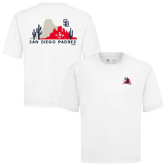 San Diego Padres Levelwear Luxe Signature Knit T-Shirt - White T-shirts