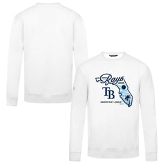 Tampa Bay Rays Levelwear Zane Sunrise Sweatshirt - White Sweatshirts