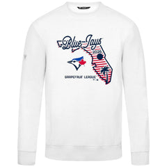 Toronto Blue Jays Levelwear Zane Sunrise Sweatshirt - White Sweatshirts