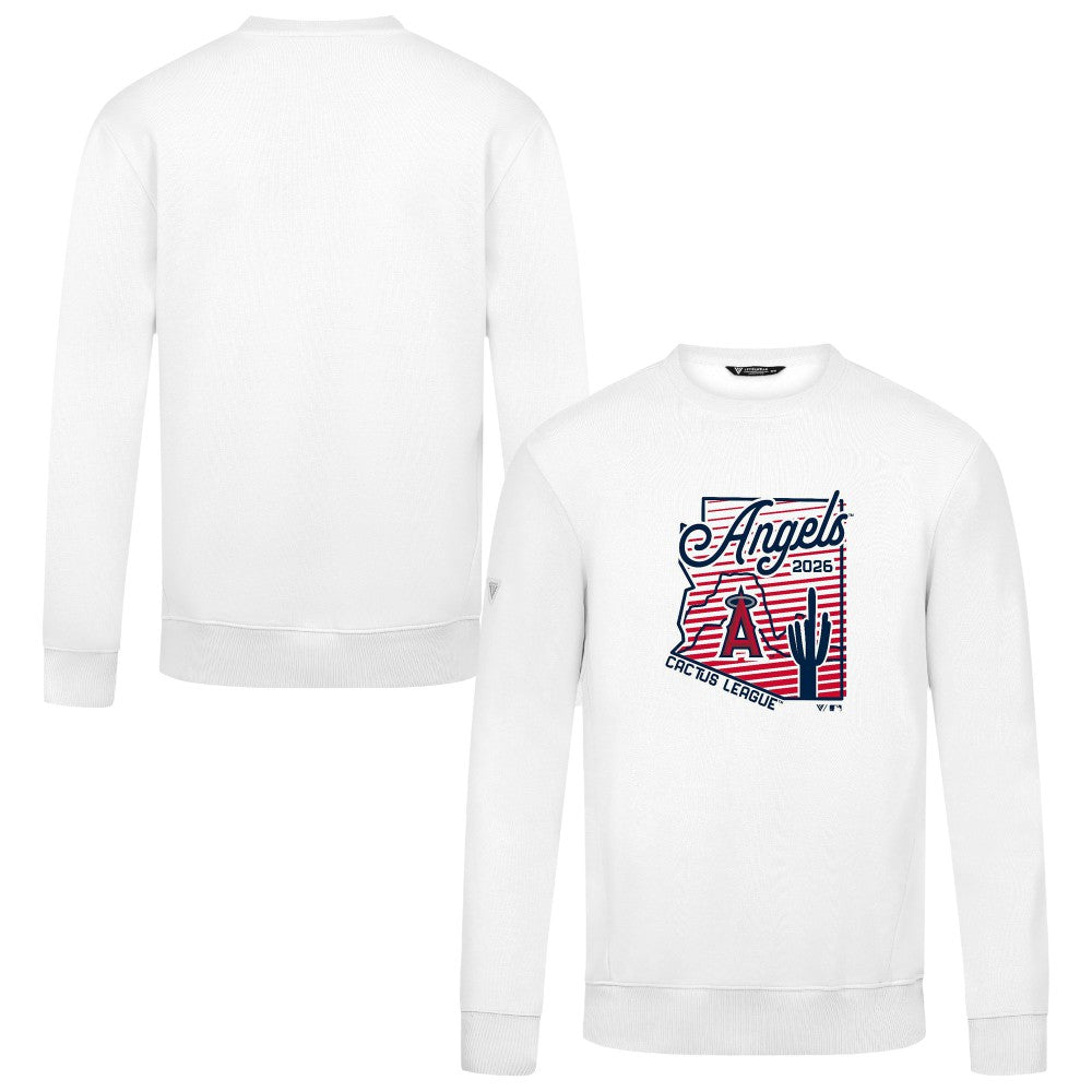 Los Angeles Angels Levelwear Zane Sunrise Sweatshirt - White Sweatshirts