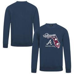 Atlanta Braves Levelwear Zane Sunrise Sweatshirt - Navy Sweatshirts