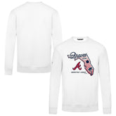 Atlanta Braves Levelwear Zane Sunrise Sweatshirt - White Sweatshirts