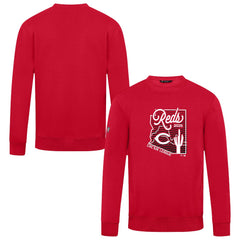 Cincinnati Reds Levelwear Zane Sunrise Sweatshirt - Red Sweatshirts