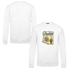San Diego Padres Levelwear Zane Sunrise Sweatshirt - White Sweatshirts