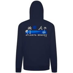 Atlanta Braves Levelwear Panoramic Podium Hoodie - Navy Hoodies