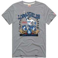 Freddie Freeman Los Angeles Dodgers Homage Unisex 2026 Gold Collection Walk Off Tri-Blend T-Shirt - Gray T-shirts