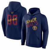 Denver Nuggets Big & Tall Hustle Personalized Name & Number Hoodie Navy