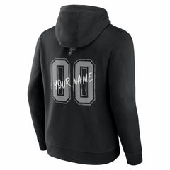 San Antonio Spurs Big & Tall Hustle Personalized Name & Number Hoodie Black