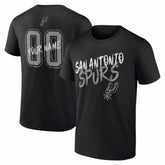 San Antonio Spurs Big & Tall Hustle Personalized Name & Number T-Shirt Black