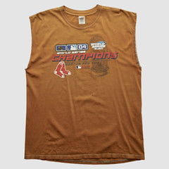 Boston Red Sox Gildan 2004 Tank - Brown - M by Fanatics Real Vintage Tanks