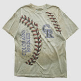 Colorado Rockies Liquid Blue 2010s T-shirt - Beige - L by Fanatics Real Vintage T-shirts