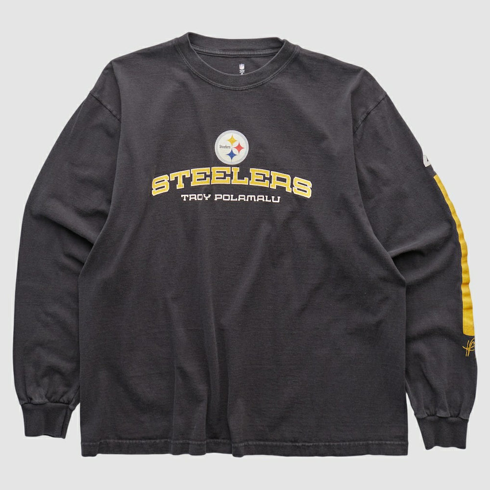 Pittsburgh Steelers NFL 2000s Long Sleeve T-shirt Black Vintage