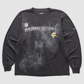 Minnesota Vikings Reebok 2000s Long Sleeve T-shirt Black Vintage