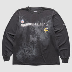 Minnesota Vikings Reebok 2000s Long Sleeve T-shirt Black Vintage