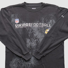 Minnesota Vikings Reebok 2000s Long Sleeve T-shirt Black Vintage