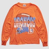 Denver Broncos NFL 90s Long Sleeve T-shirt Orange Vintage