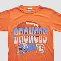 Denver Broncos NFL 90s Long Sleeve T-shirt Orange Vintage