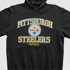 Pittsburgh Steelers NFL 2000s Hooded Pullover Sweatshirt Black Vintage