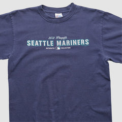 Seattle Mariners Majestic 2000s T-shirt - Navy - M by Fanatics Real Vintage T-shirts