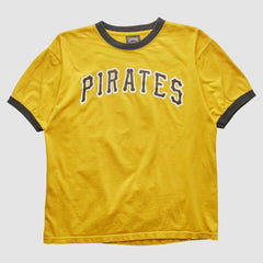 Pittsburgh Pirates Cooperstown Collection 2000s T-shirt - Yellow - M by Fanatics Real Vintage T-shirts