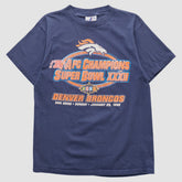 Denver Broncos Logo Athletic 1998 T-shirt Navy Vintage