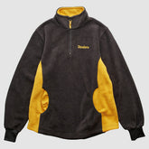 Pittsburgh Steelers NFL 2000s 1/4 Zip Sweatshirt Black Vintage